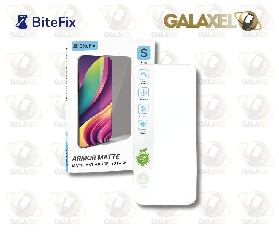 BITEFIX HIDROGEL CELULAR ARMOR MATTE ANTIHUELLA CAJA CON 20 Pz.