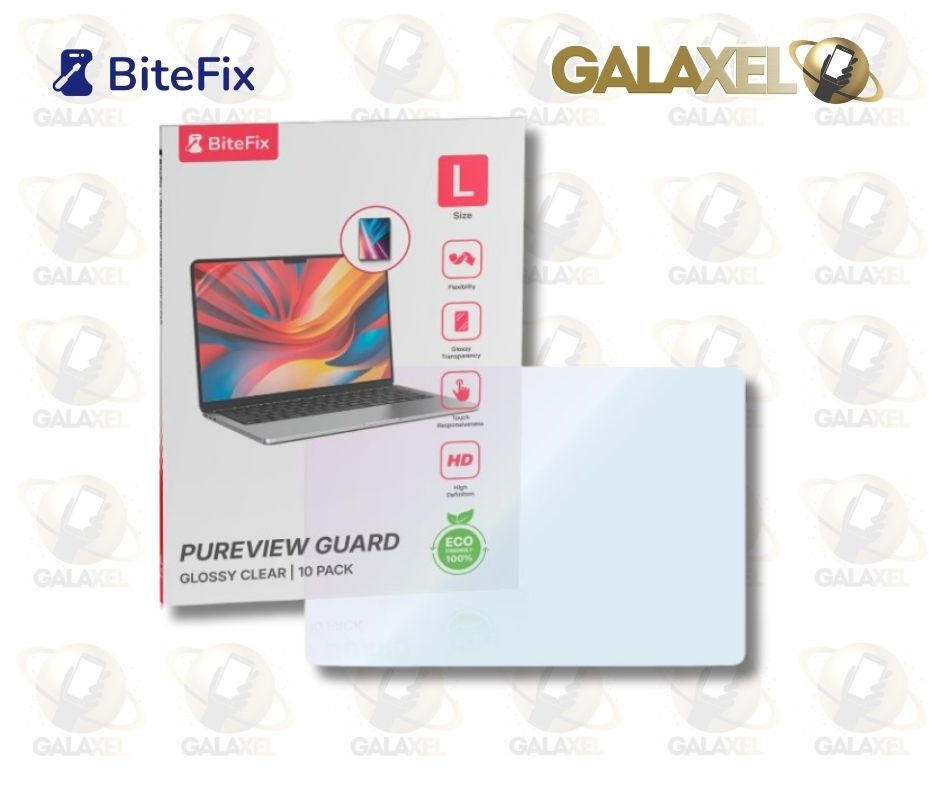 BITEFIX HIDROGEL TABLET/1LAPTOP / 16" PUREVIEW TRASPARENTE CAJA CON 10 Pz.