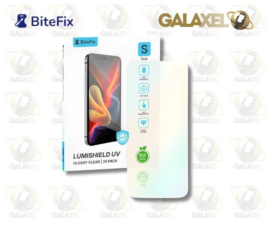 HIDROGEL CELULAR LUMISHIELD UV TRASPARENTE CAJA CON 20 Pz.