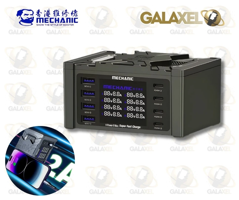 MECHANIC CARGADOR MULTIPUERTO V-POWER 8 MAX