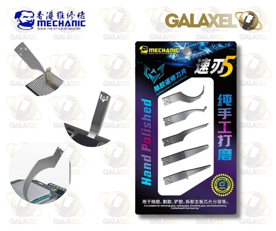 MECHANIC PUNTAS PARA RETIRAR RESINA Y CPU, 5 PCS.