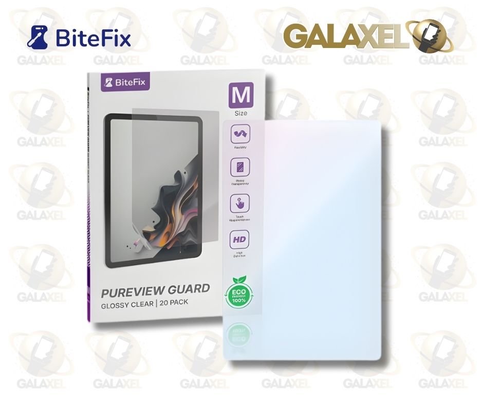 BITEFIX HIDROGEL TABLET 8" STEALTH MATTE ANTIHUELLA CAJA CON 20 Pz.