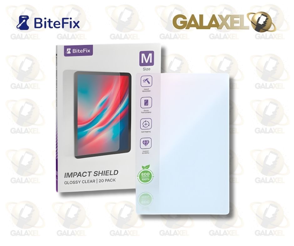 BITEFIX HIDROGEL TABLET 8" IMPACT TRASPARENTE CAJA CON 20 Pz.