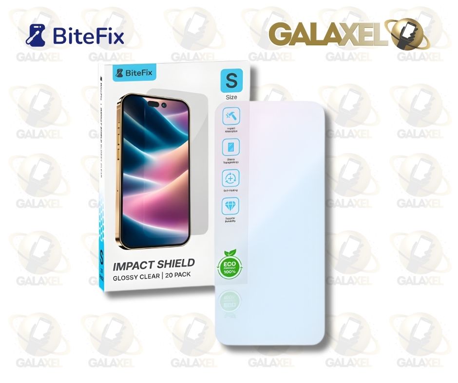 BITEFIX HIDROGEL .IMPACT SHIELD TRASPARENTE 0.15MM CAJA CON 20 Pz.